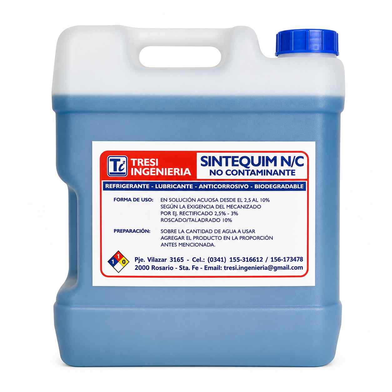 Sintequim N/C refrigerante biodegradable mecanizado